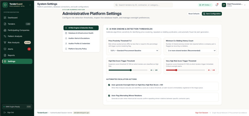 SMART TENDER FRAUD DETECTION SYSTEM USING GNN – screenshot 12