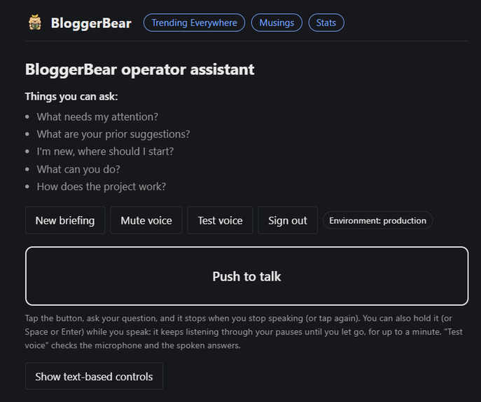 Blogger Bear – screenshot 2