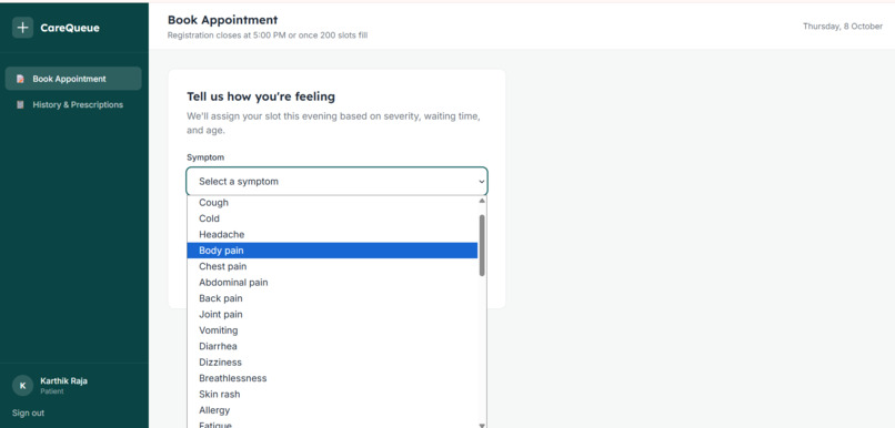 AI-Powered Smart OP Consultation Queue – screenshot 3