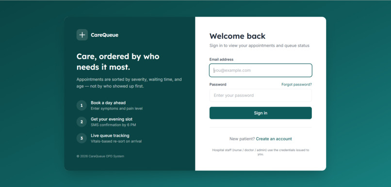 AI-Powered Smart OP Consultation Queue – screenshot 1