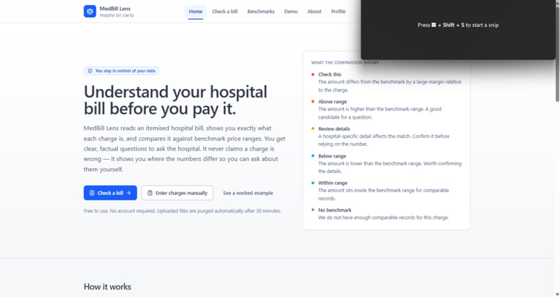 MedBill Lens – screenshot 3