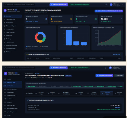 ResolveAI: Chargeback Dispute Resolution Agent – screenshot 1