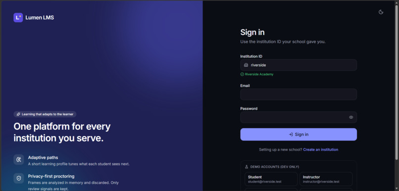 AI-Driven Smart Learning Management System – screenshot 1