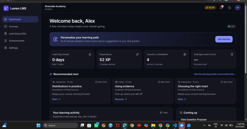 AI-Driven Smart Learning Management System – screenshot 2