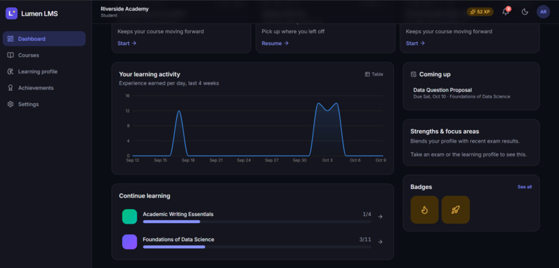 AI-Driven Smart Learning Management System – screenshot 3