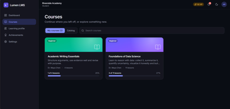 AI-Driven Smart Learning Management System – screenshot 4