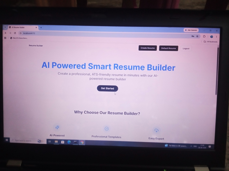 AI-Powered-Smart-Resume-Builder – screenshot 2