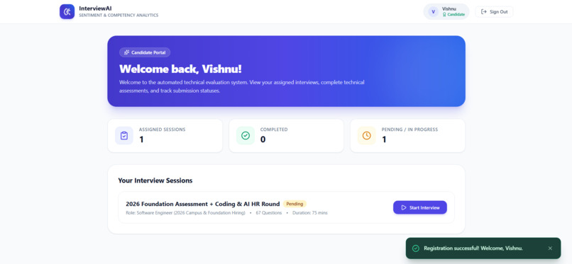 Automated Candidate Interview Sentiment Analytics Platform – screenshot 6