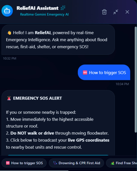 Smart Web-Based Flood Relief Management System – screenshot 1