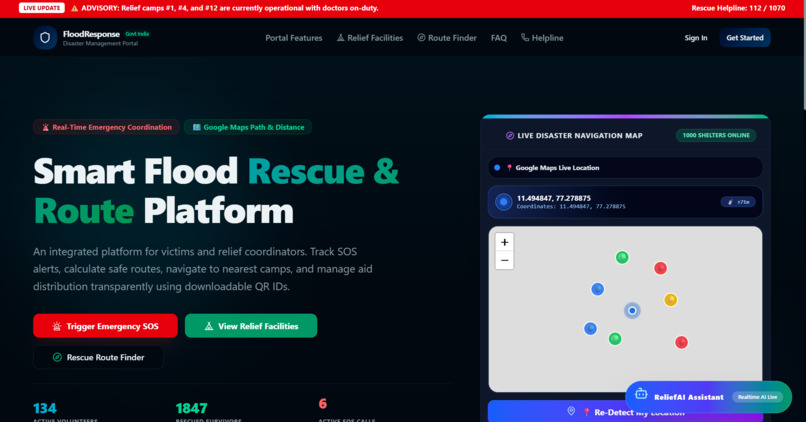 Smart Web-Based Flood Relief Management System – screenshot 11