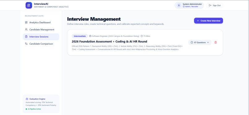 Automated Candidate Interview Sentiment Analytics Platform – screenshot 5