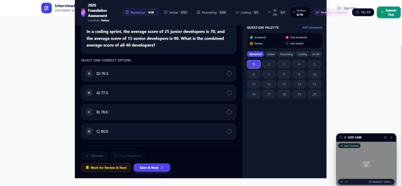 Automated Candidate Interview Sentiment Analytics Platform – screenshot 9