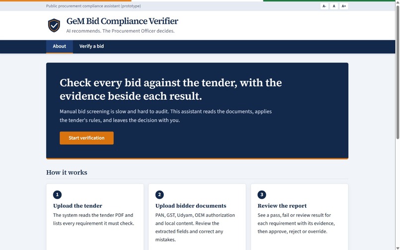 GeM Bid Compliance Verifier – screenshot 5