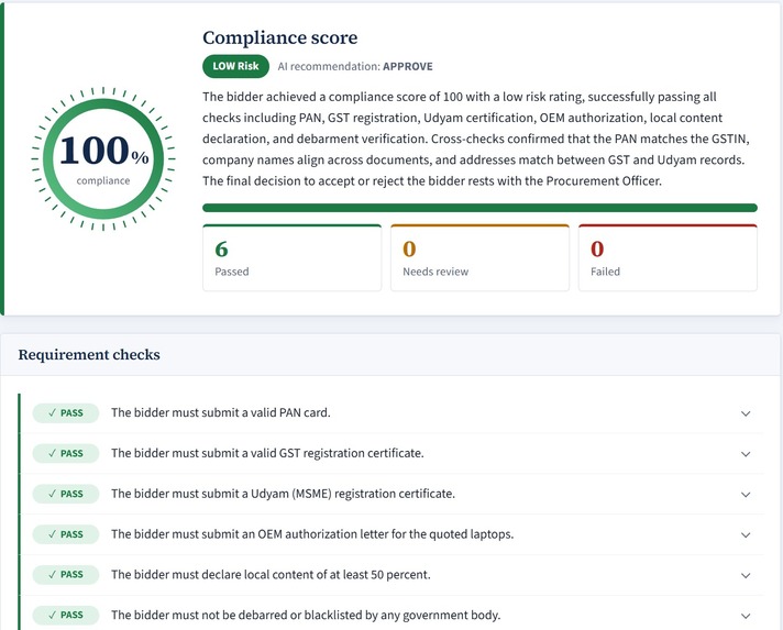 GeM Bid Compliance Verifier – screenshot 7
