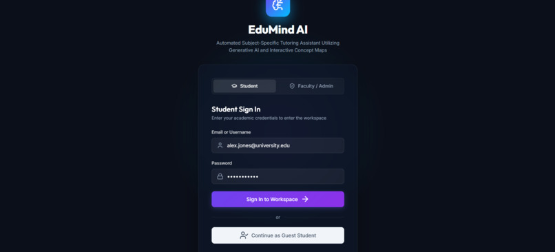 AI Tutoring Assistant with Interactive Concept Maps – screenshot 1