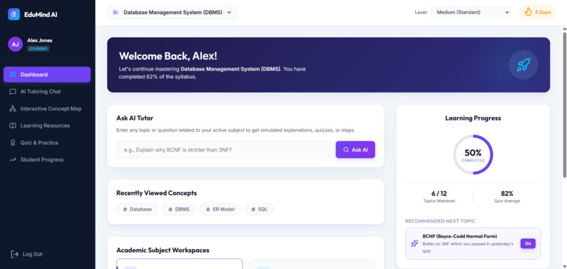 AI Tutoring Assistant with Interactive Concept Maps – screenshot 2
