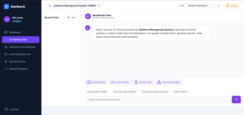 AI Tutoring Assistant with Interactive Concept Maps – screenshot 3