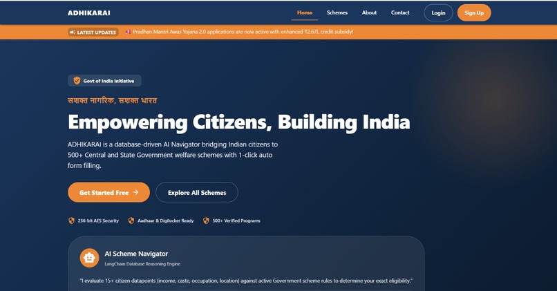 WelfareAI – Smart Scheme Navigator – screenshot 1