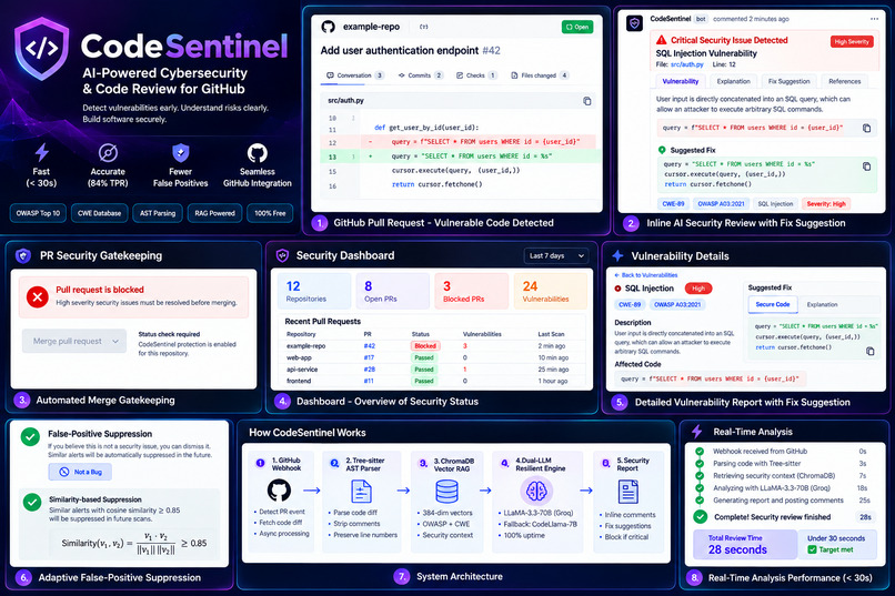 CodeSentinel: Automated AI Security Reviews for GitHub PRs – screenshot 3
