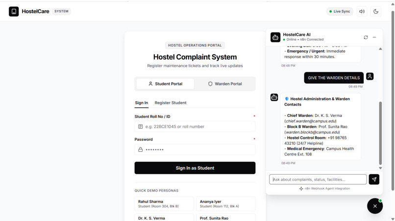 SMART HOSTEL MANAGEMENT  FOR EDUCATIONAL INSTITUTIONS – screenshot 2