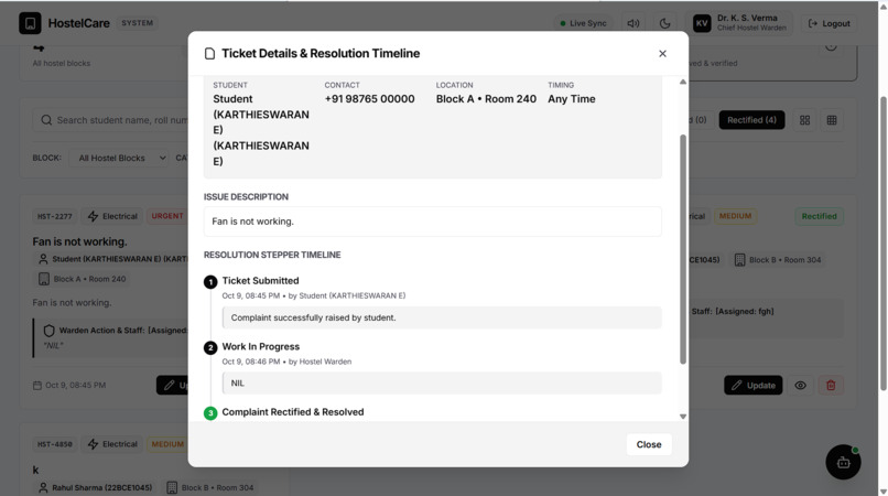 SMART HOSTEL MANAGEMENT  FOR EDUCATIONAL INSTITUTIONS – screenshot 3