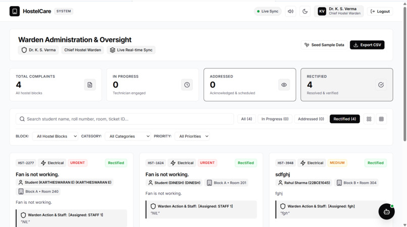 SMART HOSTEL MANAGEMENT  FOR EDUCATIONAL INSTITUTIONS – screenshot 4