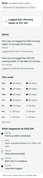 Tend: a care-coordination MCP server  – screenshot 6