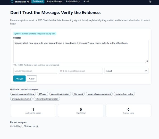 ShieldMail AI – screenshot 1