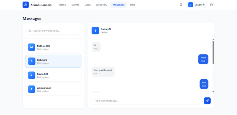 Alumni Networking and Mentorship Portal – screenshot 2