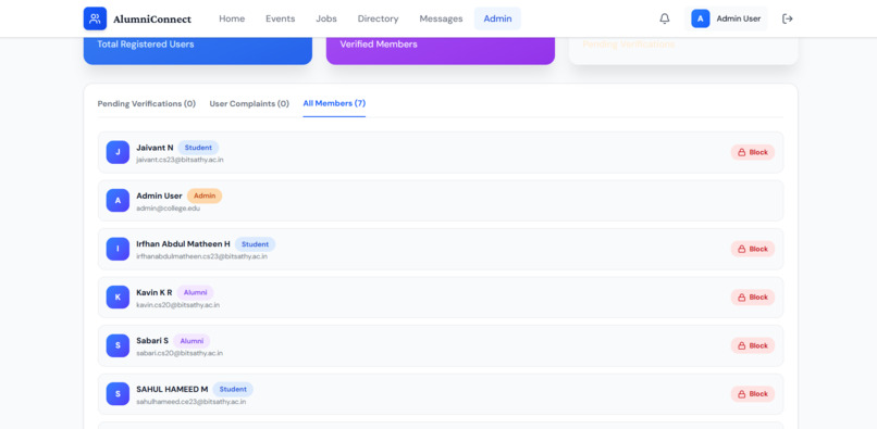 Alumni Networking and Mentorship Portal – screenshot 3