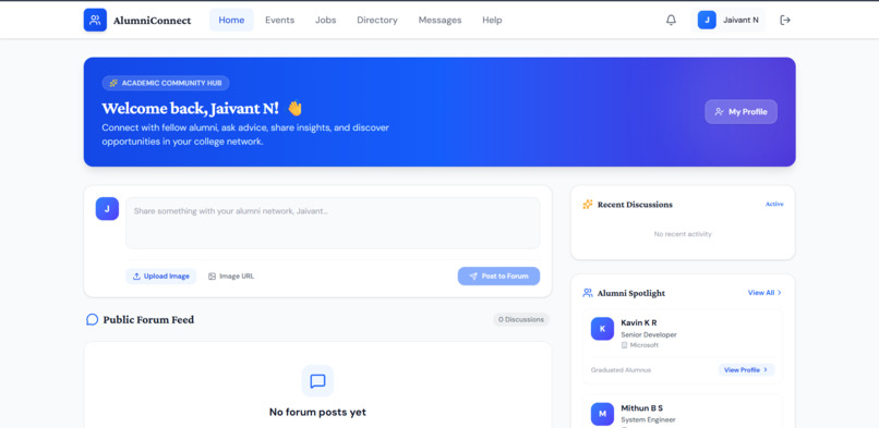 Alumni Networking and Mentorship Portal – screenshot 6