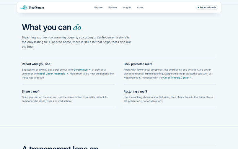 ReefSense – screenshot 1