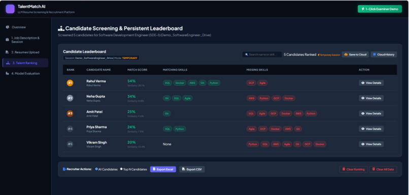 TalentMatch AI: LLM-Powered Resume Screening – screenshot 2