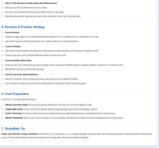 StudyMate AI – screenshot 5