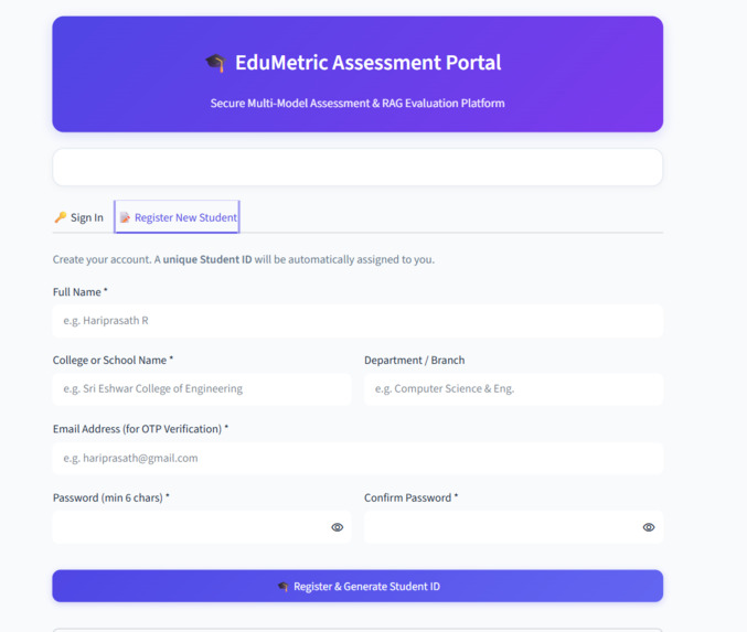 COGNIAGENT: AI-Powered Adaptive Assessment Learning System – screenshot 2