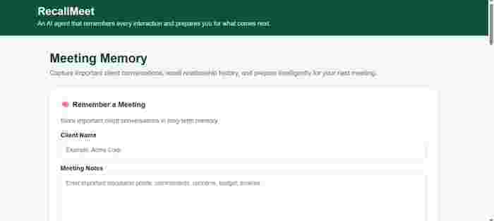 RecallMeet – screenshot 1