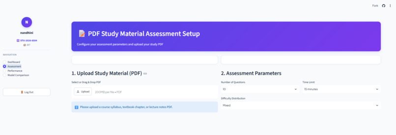 COGNIAGENT: AI-Powered Adaptive Assessment Learning System – screenshot 4
