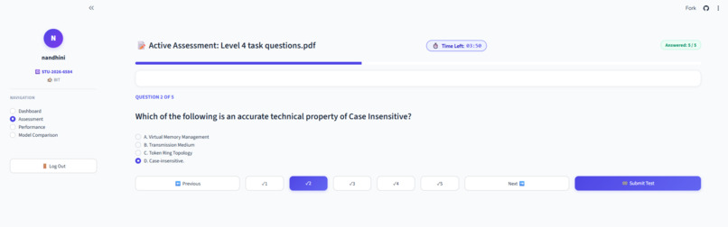 COGNIAGENT: AI-Powered Adaptive Assessment Learning System – screenshot 5
