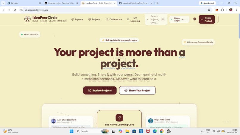 IdeaPeerCircle – screenshot 1