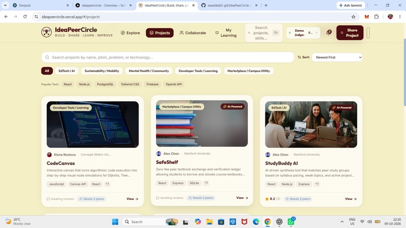 IdeaPeerCircle – screenshot 3