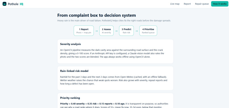 PotholeIQ – screenshot 1