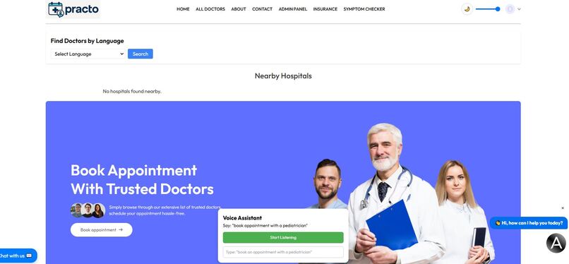 PractoAI — Intelligent Healthcare Access – screenshot 1