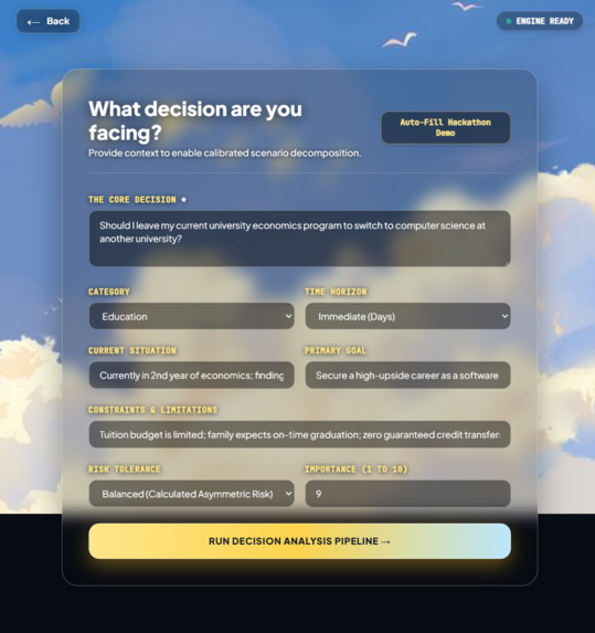 Before You Act — AI Decision Intelligence Workspace – screenshot 2