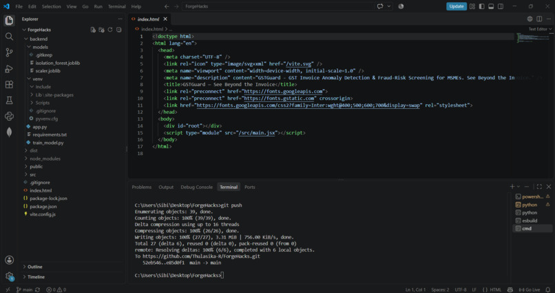 ML Based Anomaly Detection for GST for MSME  – screenshot 11