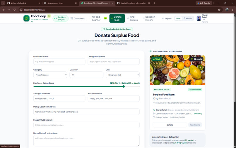 FoodLoop AI – screenshot 1