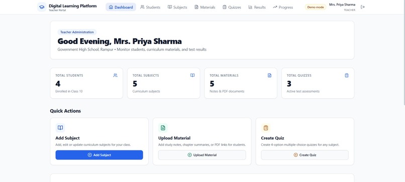 DIGITAL LEARNING PLATFORM FOR RURAL STUDENTS – screenshot 9