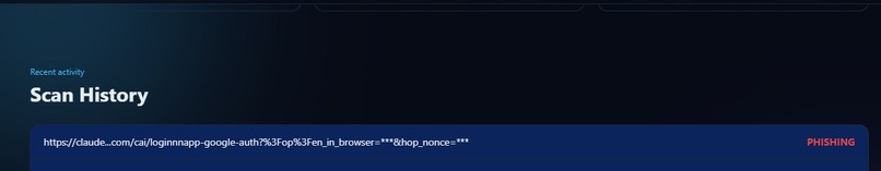 Phishing Guard Lookalike URL Detector(Luminex) – screenshot 2