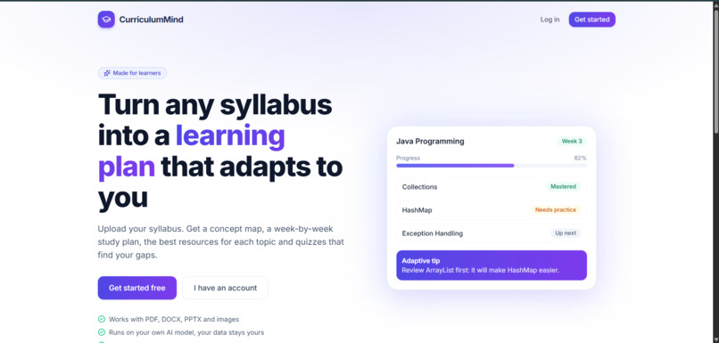 CurriculumMind AI – screenshot 1