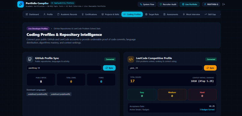 AI Powered Automated Portfolio compiler  – screenshot 3