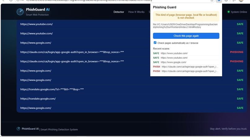 Phishing Guard Lookalike URL Detector(Luminex) – screenshot 12